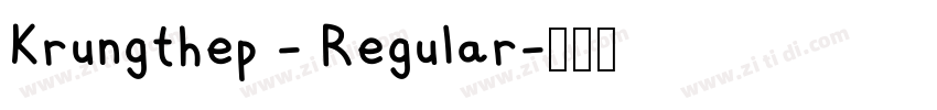 Krungthep - Regular字体转换